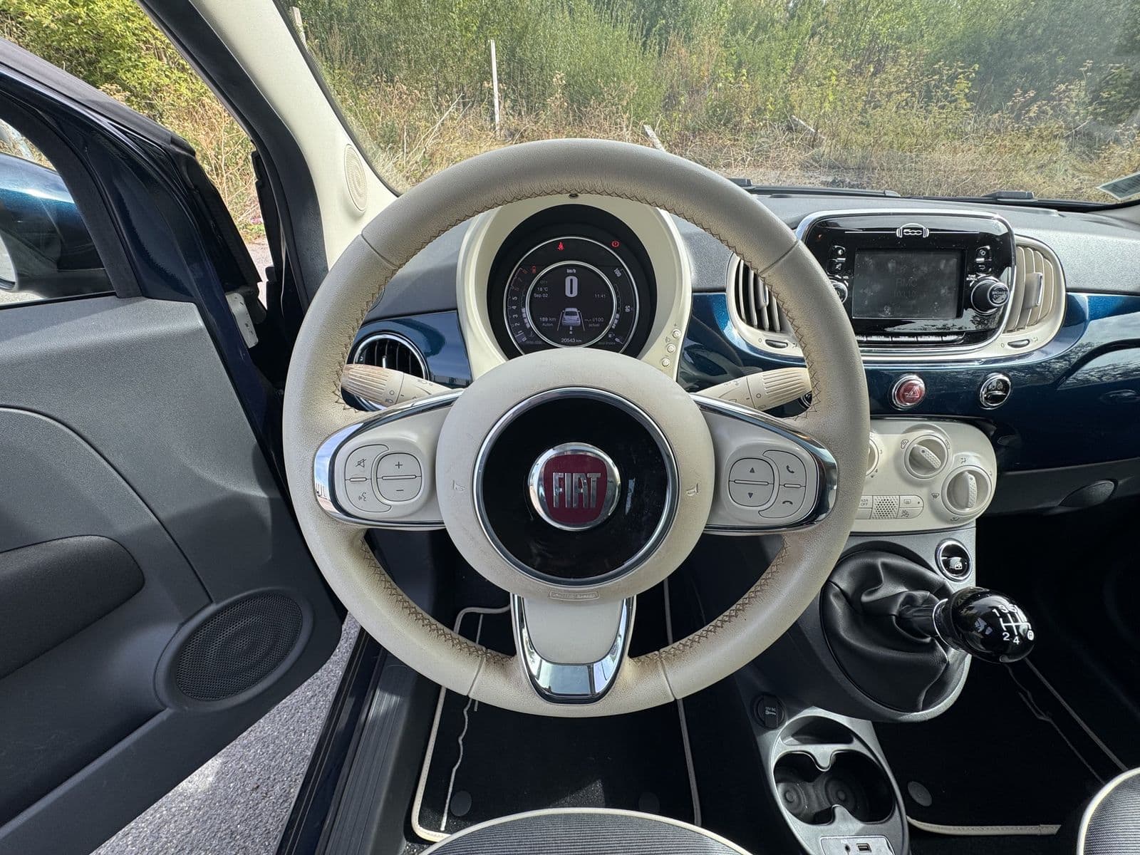 Fiat 500 1.2 8v 69 ch Lounge Bleu